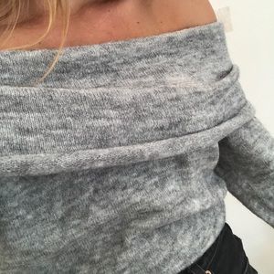H&M knit off-the-shoulder sweater